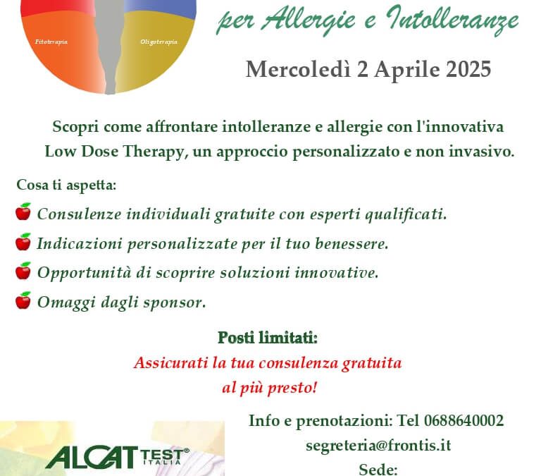 Open Day Allergie e Intolleranze 2025